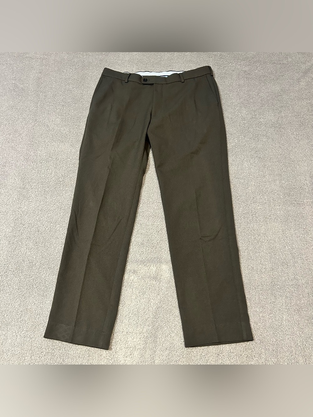 Peter Millar Performance Trouser Pants Mens 34x31 Grey Flat Front Dress Slacks